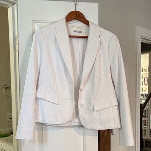 New York & Company Classic White Suit Jacket